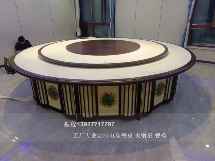 新中式電動(dòng)餐桌